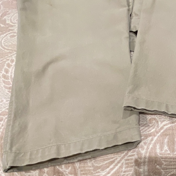 N5-ORVIS Classic Khaki Flat Front Heavy Cotton Canvas Pants - Picture 6 of 16